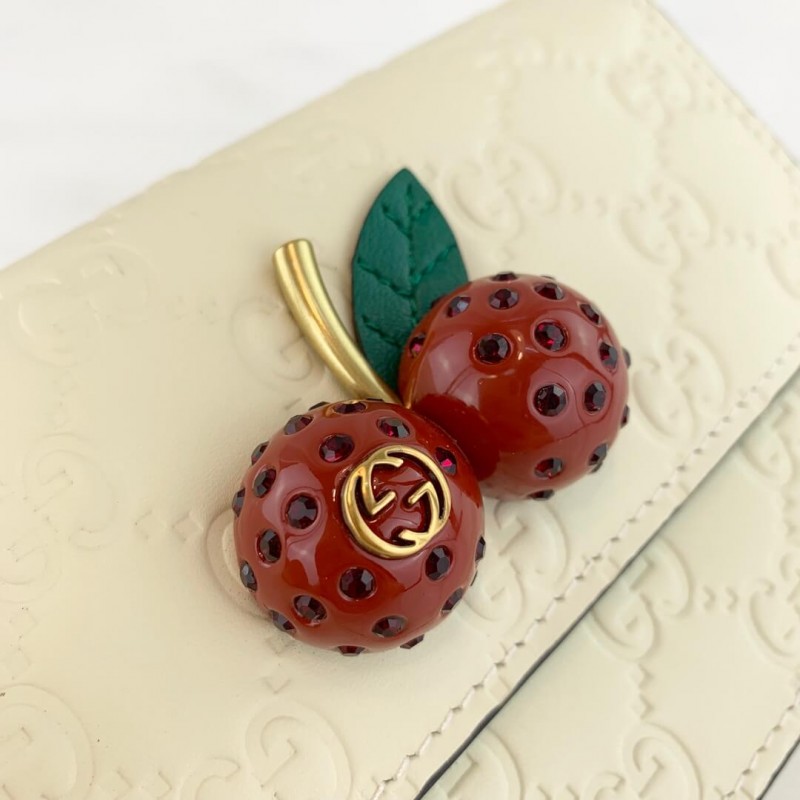Replica Gucci Signature Mini Bag With Cherries 481291 - Image 5