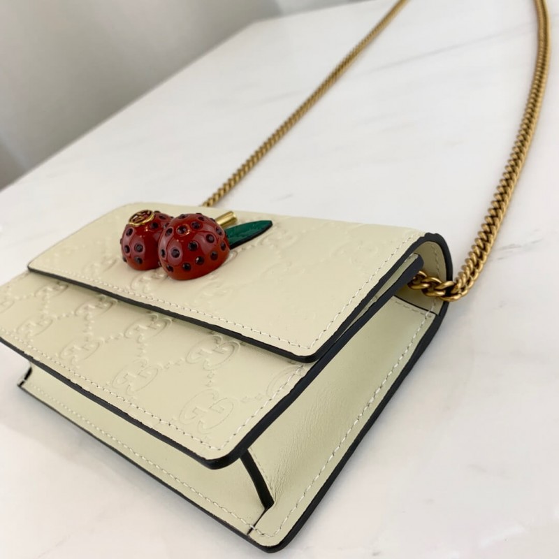 Replica Gucci Signature Mini Bag With Cherries 481291 - Image 6