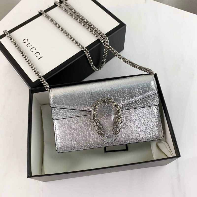 Replica Gucci Silver Dionysus Super Mini Bag 476432 - Image 11