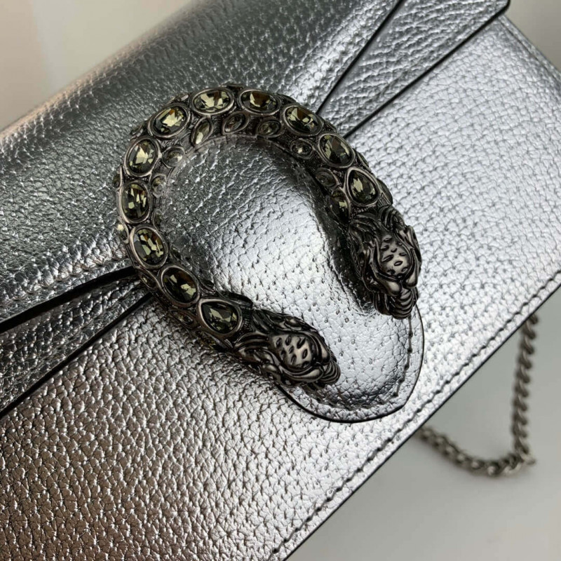 Replica Gucci Silver Dionysus Super Mini Bag 476432 - Image 9