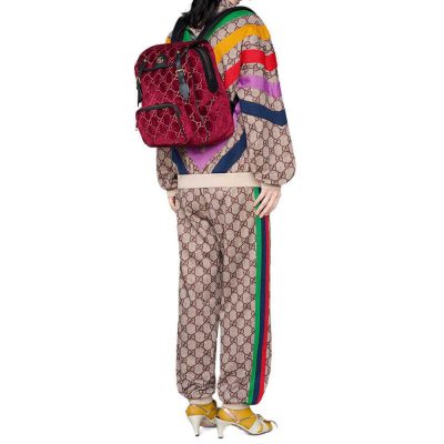Alternative view of Replica Gucci Small Gg Velvet Backpack 574942