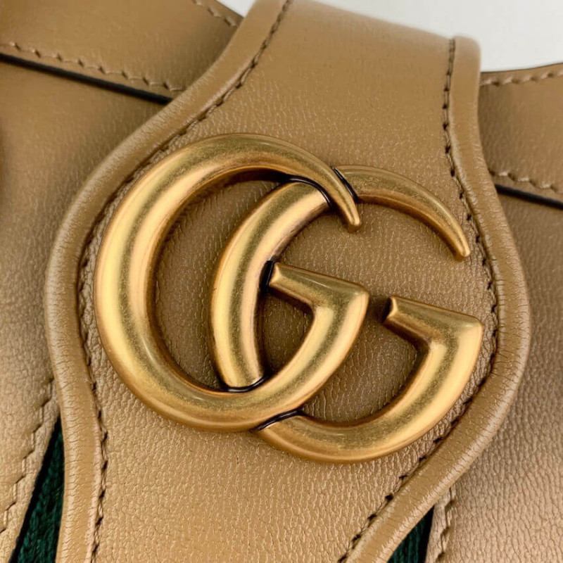 Replica Gucci Small Top Handle Bag With Double G In Brown Leather 658450 - Image 7