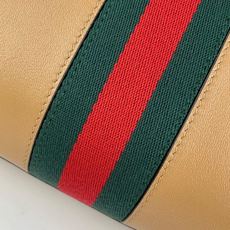 Replica Gucci Small Top Handle Bag With Double G In Brown Leather 658450 - Image 8