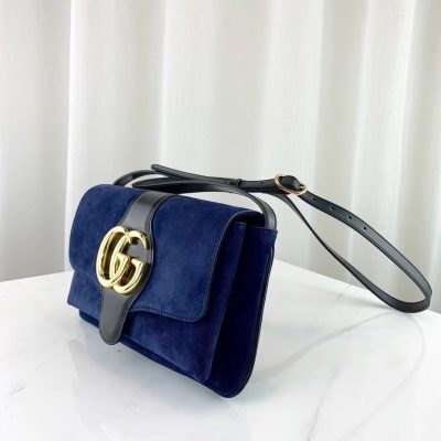 Alternative view of Replica Gucci Suede Arli Small Shoulder Bag 550129