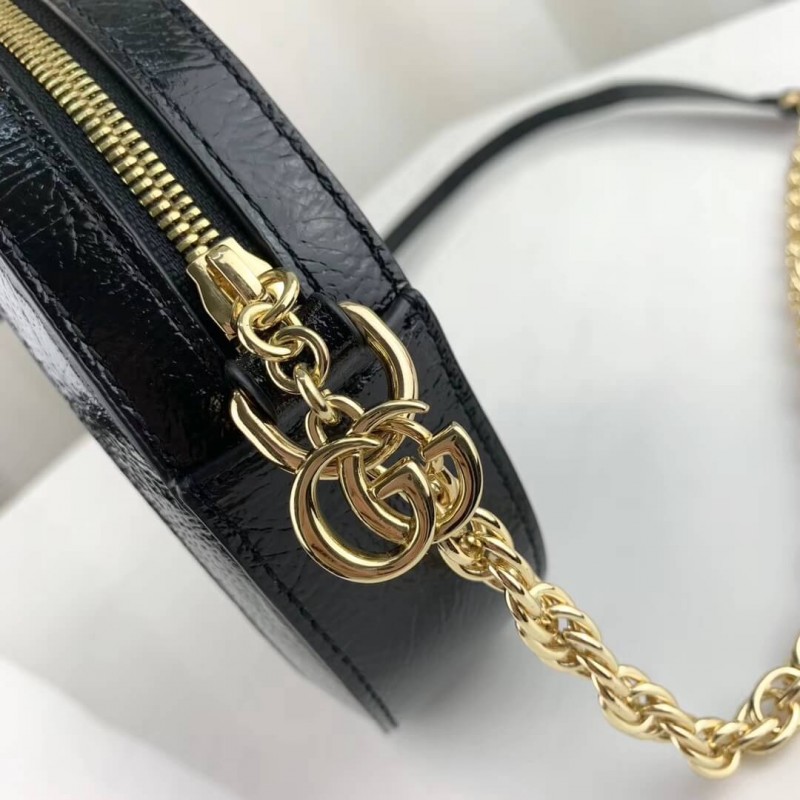 Replica Gucci Suede Ophidia Mini Round Shoulder Bag 550618 - Image 6