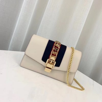 Alternative view of Replica Gucci Sylvie Leather Super Mini Bag 494646