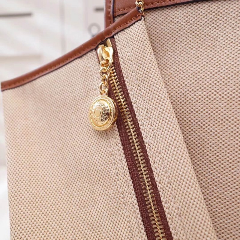 Replica Gucci Vintage Canvas Rajah Gg Tweed Large Tote 537219 - Image 7