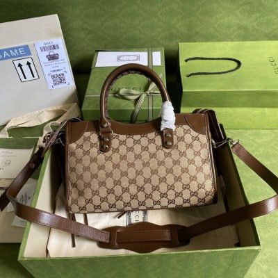 Alternative view of Replica Gucci X Balenciaga Gg Canvas City Bag 30Cm 658598