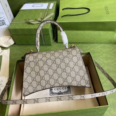 Alternative view of Replica Gucci X Balenciaga Hourglass Small Top Handle Bag 658575