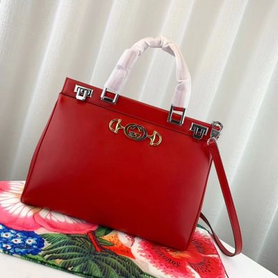 Alternative view of Replica Gucci Zumi Smooth Leather Medium Top Handle Bag 564714