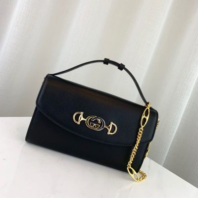 Alternative view of Replica Gucci Zumi Smooth Leather Small Shoulder Bag 572375