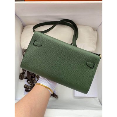 Alternative view of Replica Hermes Kelly Wallet To Go Woc 499041 Army Green