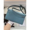 Best Replicas Bags - Hermes Kelly Wallet to Go Woc 499041 Blue Best Louis Vuitton LV Replica Bags On Sales