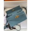 Best Replicas Bags - Hermes Kelly Wallet to Go Woc 499041 Blue Best Louis Vuitton LV Replica Bags On Sales