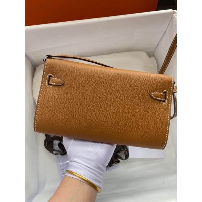 Alternative view of Replica Hermes Kelly Wallet To Go Woc 499041 Brown