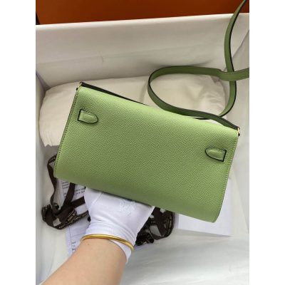 Alternative view of Replica Hermes Kelly Wallet To Go Woc 499041 Green
