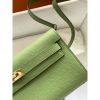 Best Replicas Bags - Hermes Kelly Wallet to Go Woc 499041 Green Top Quality Louis Vuitton LV Replica Bags On Sales