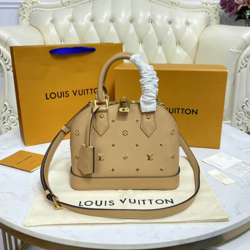 Replica Louis Vuitton Alma Bb Monogram Metal In Beige M58638 - Image 5