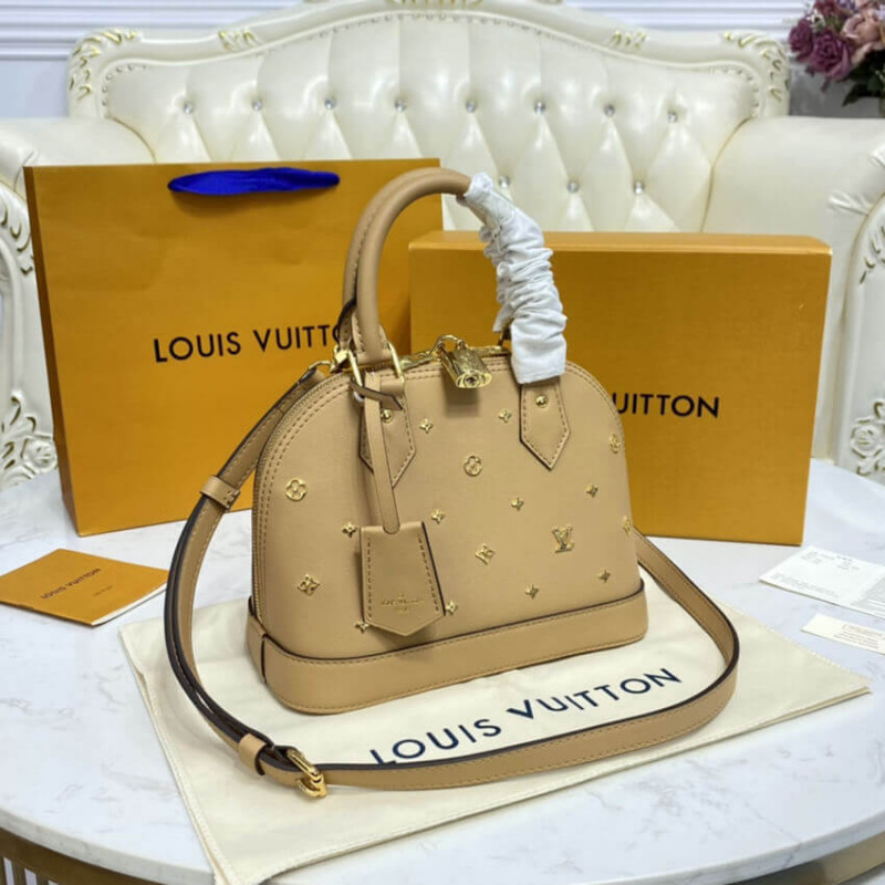 Replica Louis Vuitton Alma Bb Monogram Metal In Beige M58638 - Image 6
