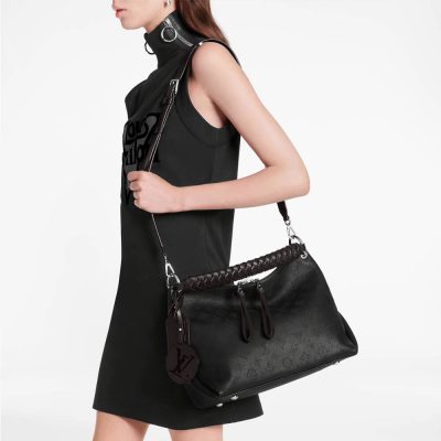 Alternative view of Replica Louis Vuitton Beaubourg Hobo Mm M56073 Black