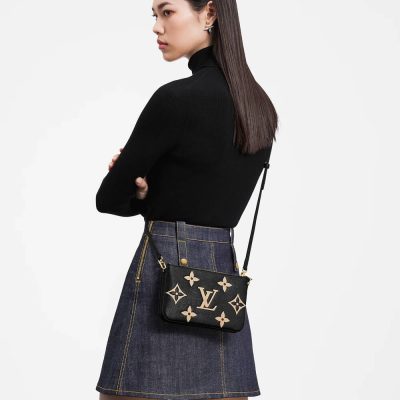 Alternative view of Replica Louis Vuitton Bicolor Double Zip Pochette M80787