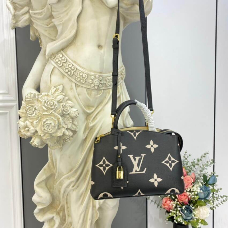 Replica Louis Vuitton Bicolor Monogram Empreinte Leather Petit Palais M58913 - Image 3