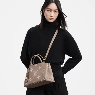 Alternative view of Replica Louis Vuitton Bicolor Monogram Empreinte Leather Petit Palais M58914