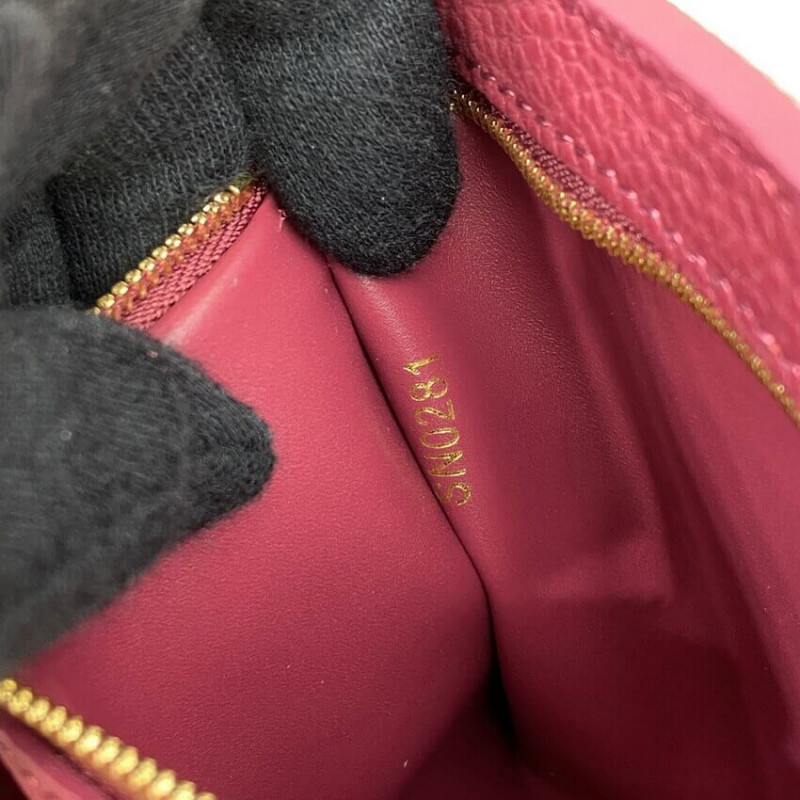 Replica Louis Vuitton Capucines Bb M59061 Eggshell/Lie De Vin Red - Image 13