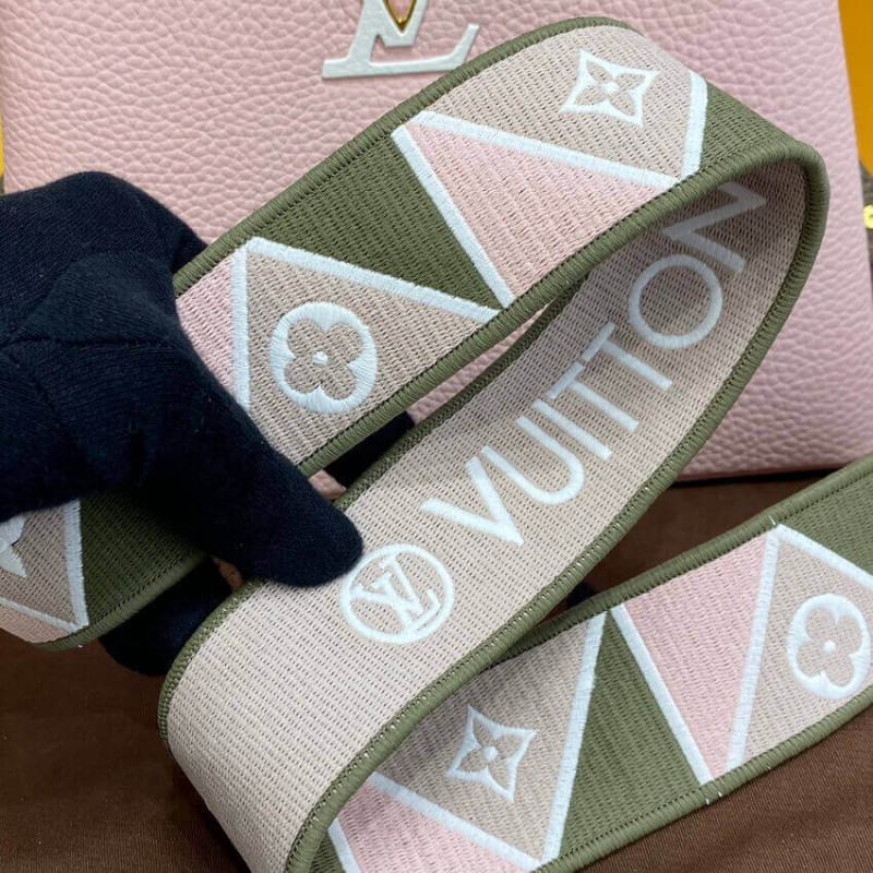 Replica Louis Vuitton Capucines Bb M59061 Rose/Beige - Image 11
