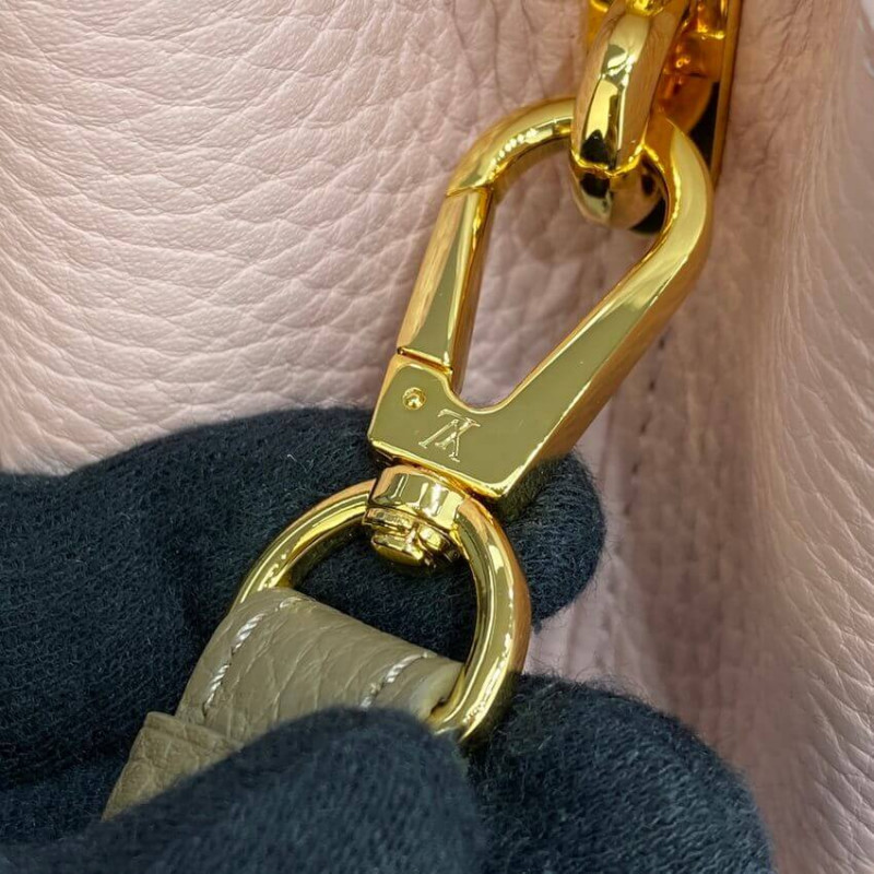 Replica Louis Vuitton Capucines Bb M59061 Rose/Beige - Image 12