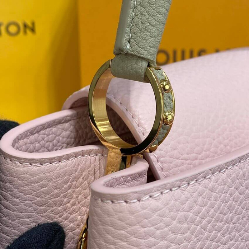 Replica Louis Vuitton Capucines Bb M59061 Rose/Beige - Image 8