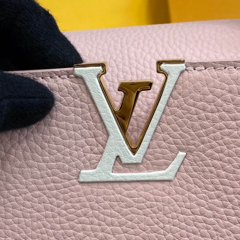 Replica Louis Vuitton Capucines Bb M59061 Rose/Beige - Image 9