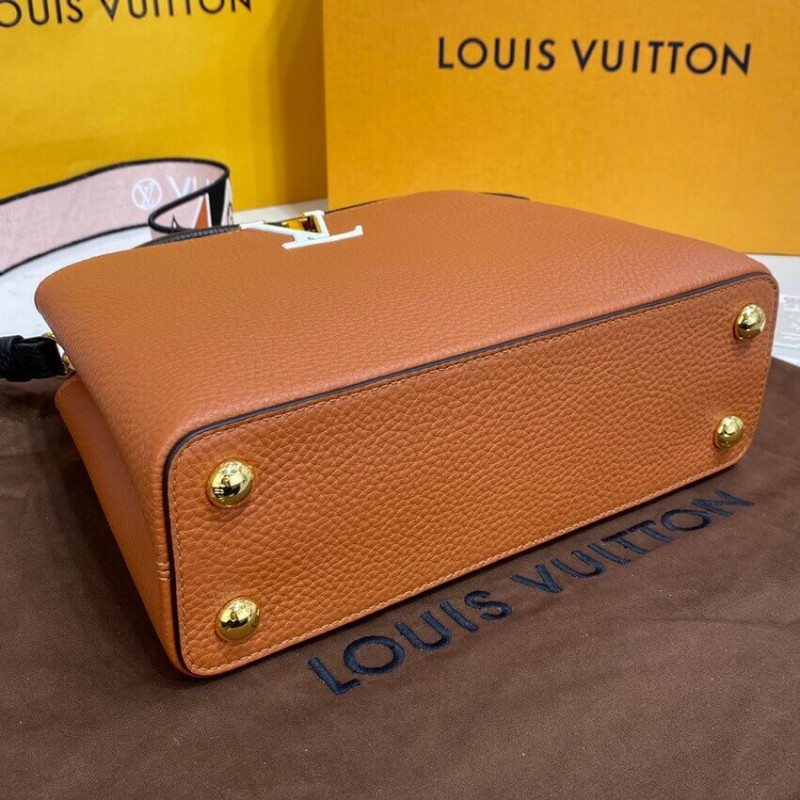 Replica Louis Vuitton Capucines Bb M59266 Gold/Noir - Image 6