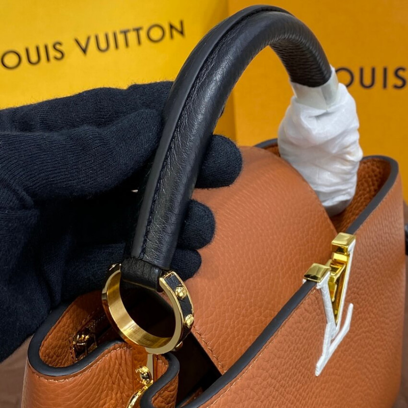 Replica Louis Vuitton Capucines Bb M59266 Gold/Noir - Image 7