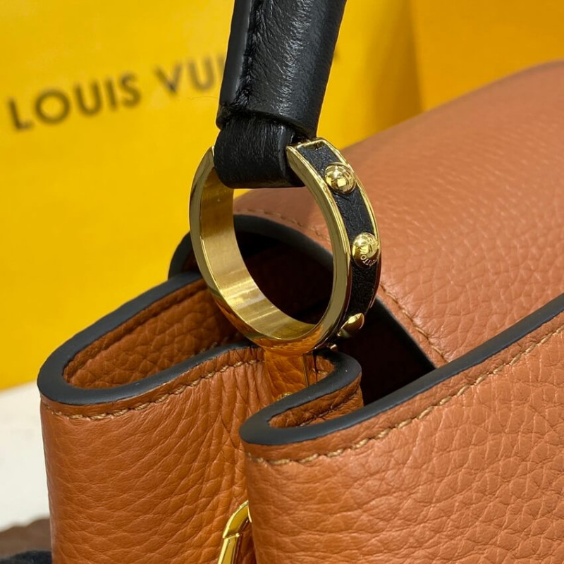 Replica Louis Vuitton Capucines Bb M59266 Gold/Noir - Image 8