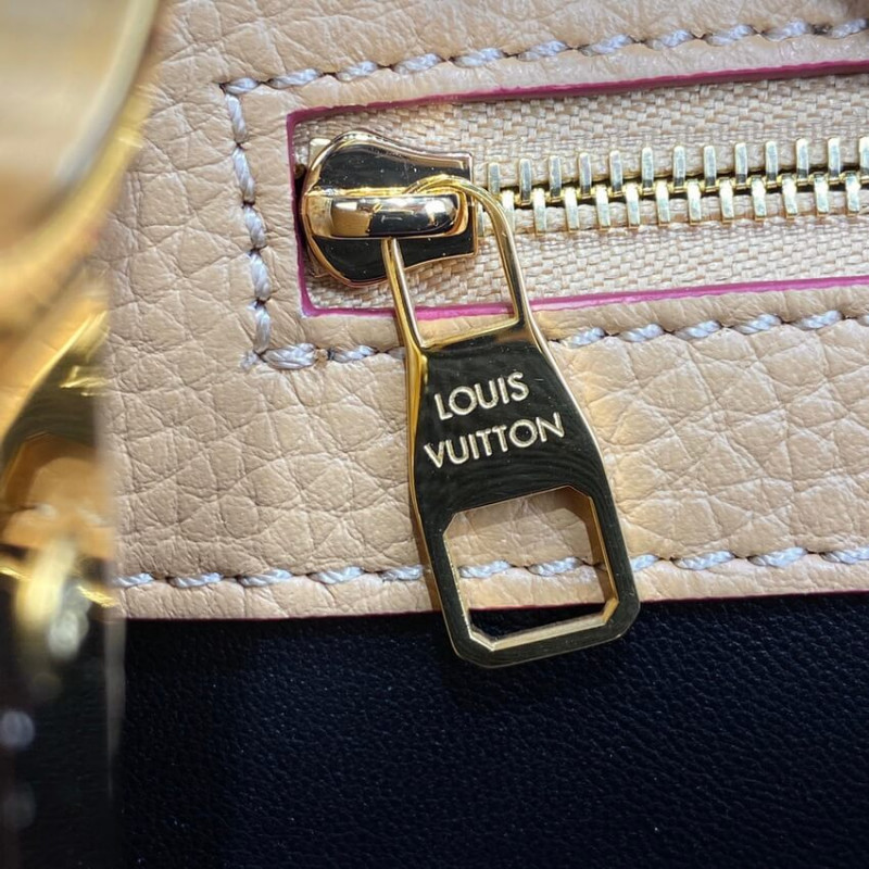 Replica Louis Vuitton Capucines Mm M58608 Black/Arizona Beige - Image 16