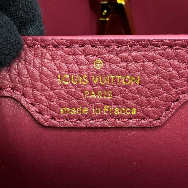 Replica Louis Vuitton Capucines Mm M58610 Eggshell/Lie De Vin Red - Image 15