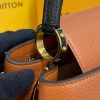 Best Replicas Bags - Louis Vuitton Capucines MM M59020 Gold/Noir Top Quality Louis Vuitton LV Replica Bags On Sales