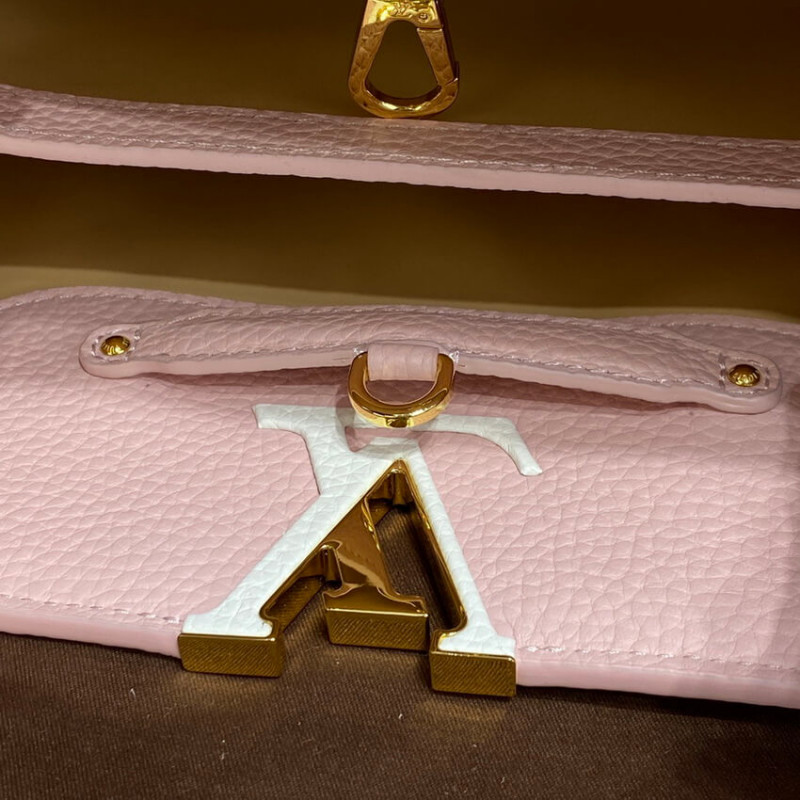 Replica Louis Vuitton Capucines Mm M59020 Rose/Beige - Image 15