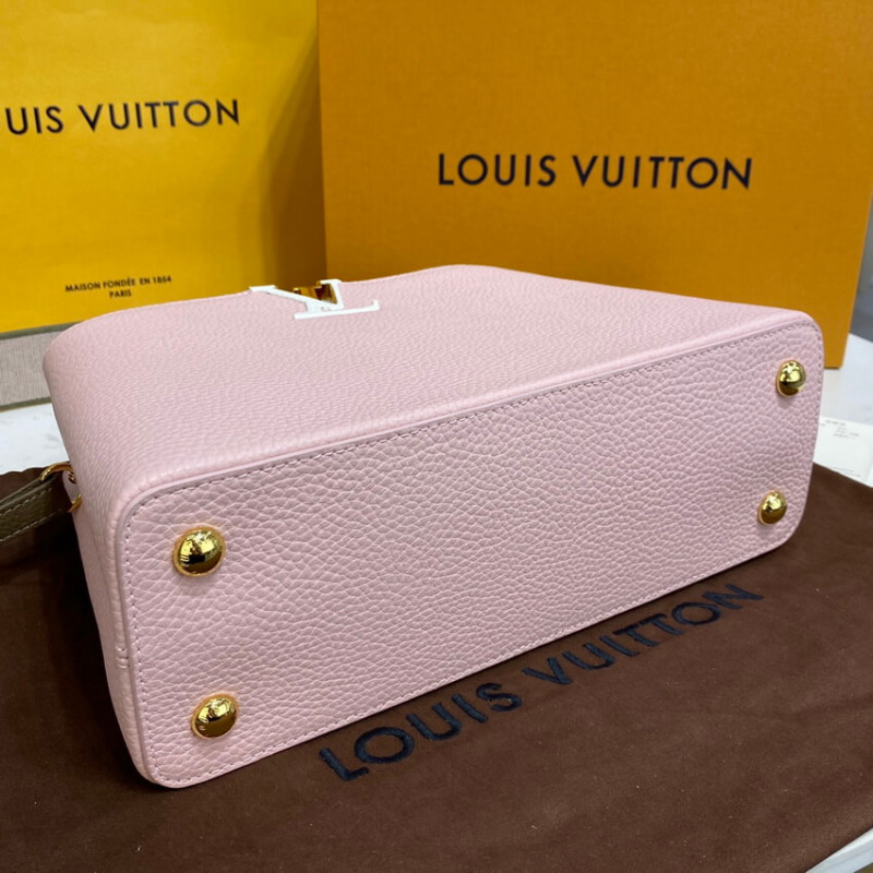 Replica Louis Vuitton Capucines Mm M59020 Rose/Beige - Image 4