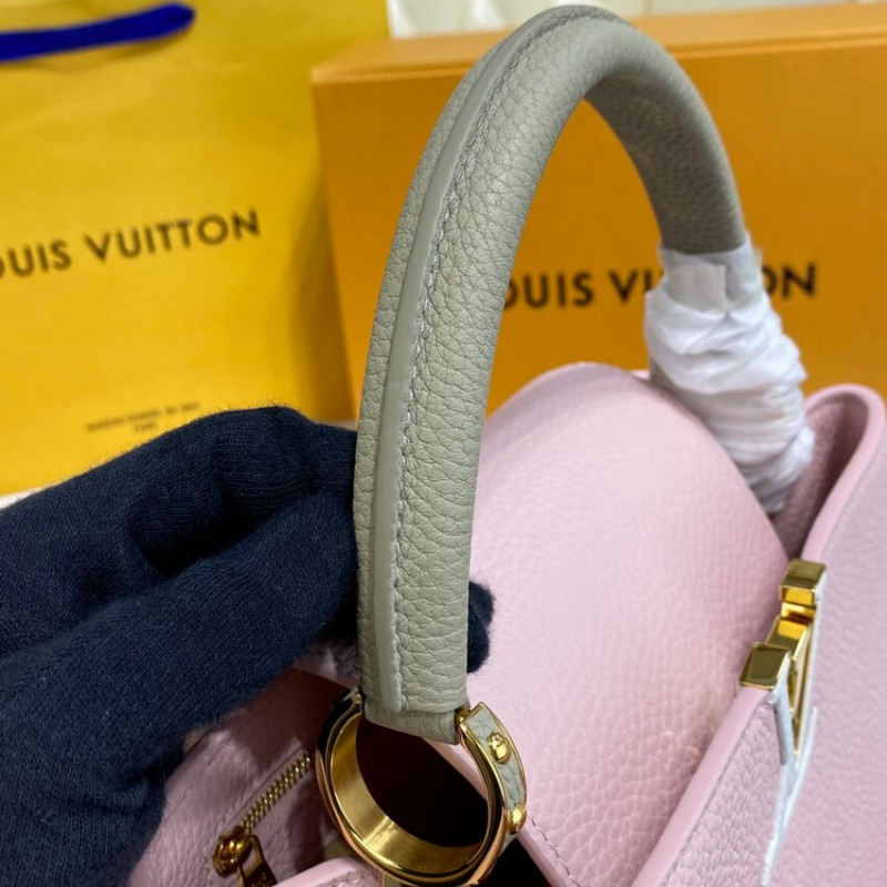 Replica Louis Vuitton Capucines Mm M59020 Rose/Beige - Image 5
