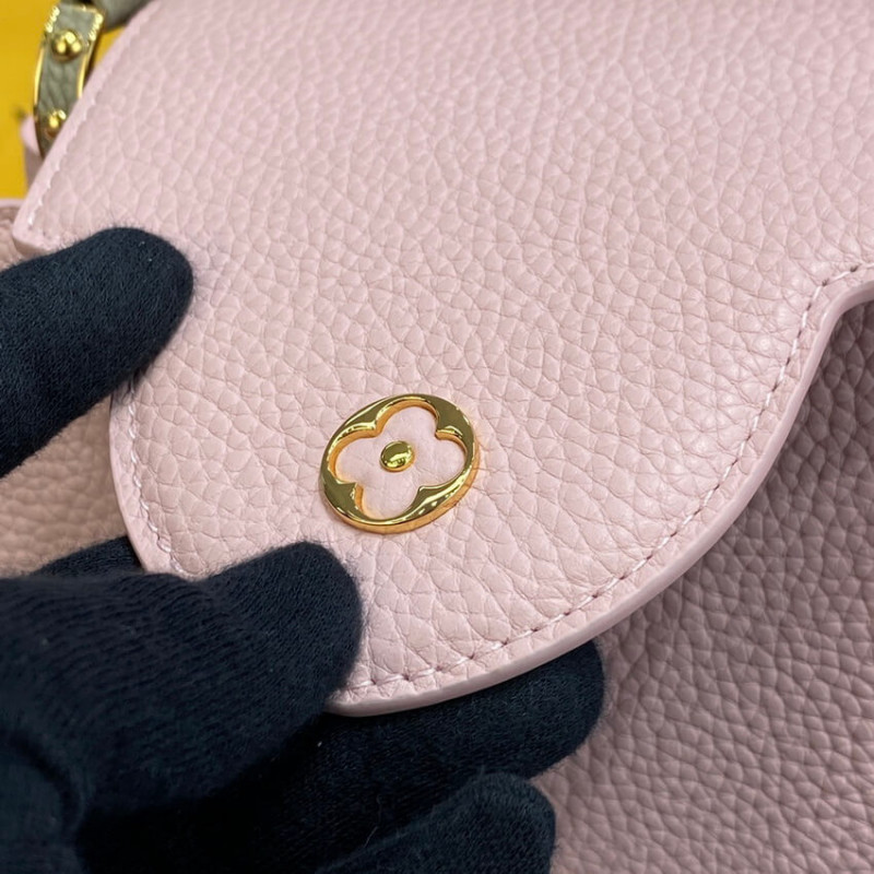 Replica Louis Vuitton Capucines Mm M59020 Rose/Beige - Image 8