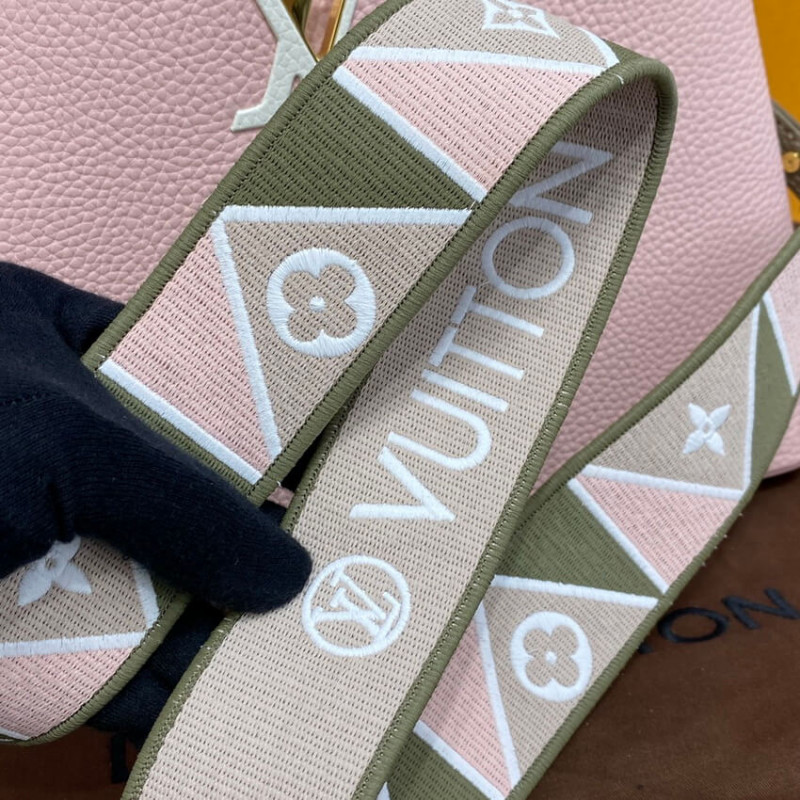 Replica Louis Vuitton Capucines Mm M59020 Rose/Beige - Image 9