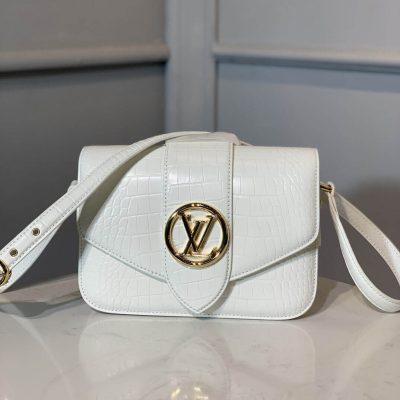 Alternative view of Replica Louis Vuitton Crocodile Embossed Lv Pont 9 M55950