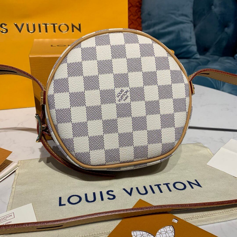 Replica Louis Vuitton Damier Azur Boite Chapeau Souple Pm N40333 - Image 5
