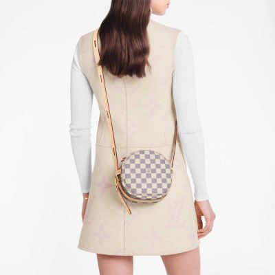 Replica Louis Vuitton Damier Azur Boite Chapeau Souple Pm N40333