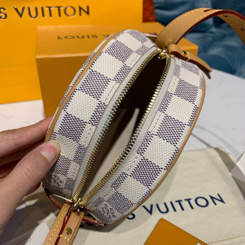 Replica Louis Vuitton Damier Azur Boite Chapeau Souple Pm N40333 - Image 10