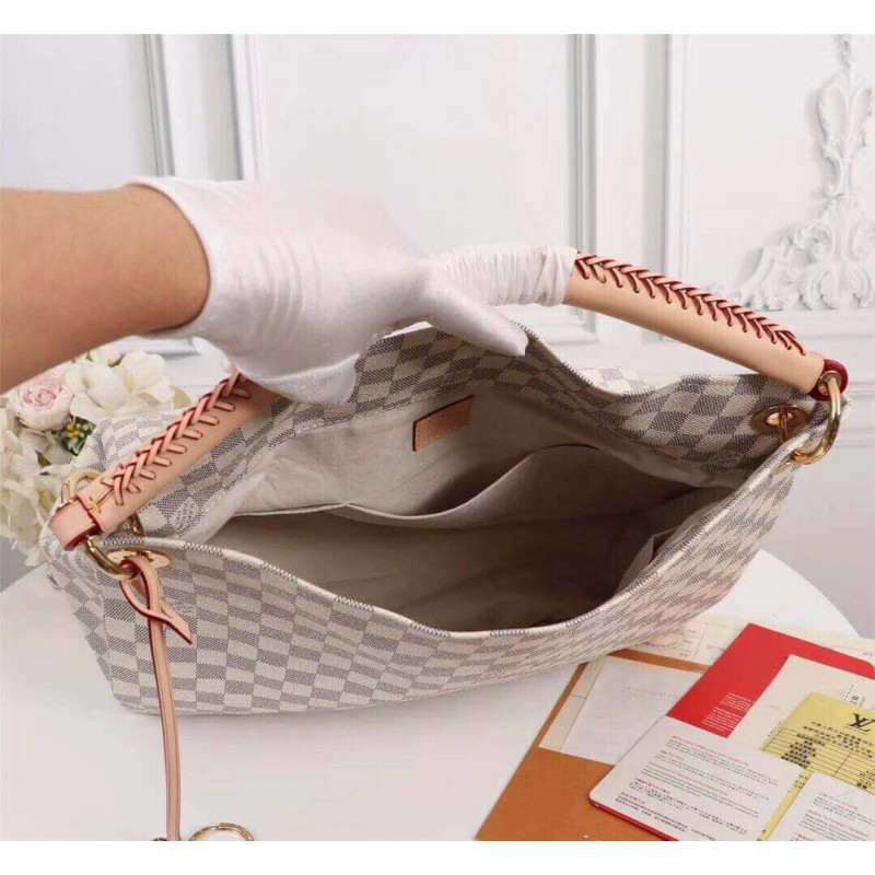Replica Louis Vuitton Damier Azur Canvas Artsy Mm N41174 - Image 9