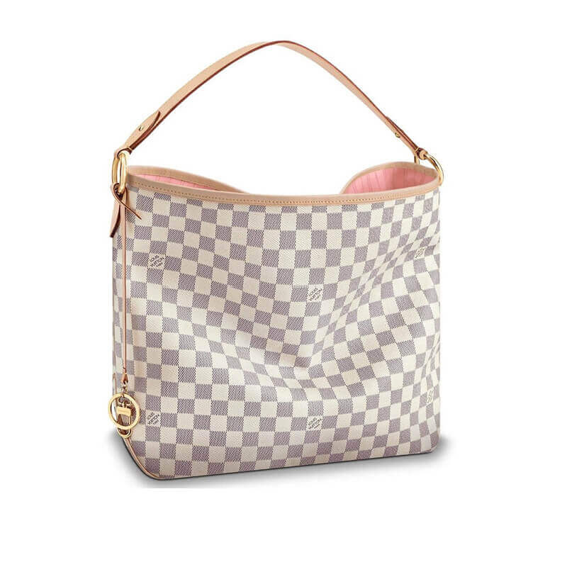 Replica Louis Vuitton Damier Azur Canvas Delightful Mm N41448