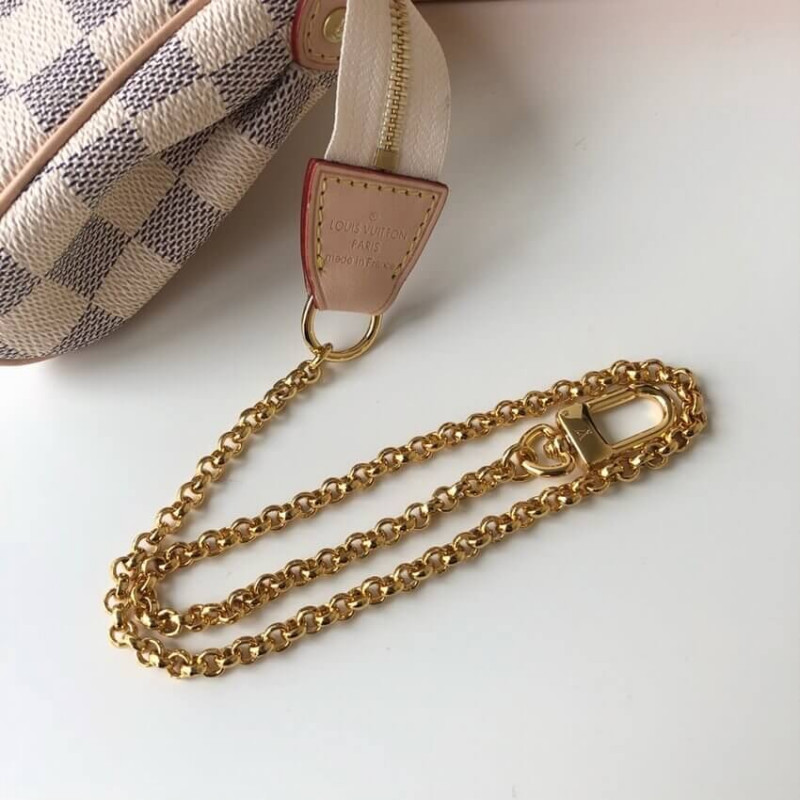 Replica Louis Vuitton Damier Azur Canvas Eva Clutch N55214 - Image 12